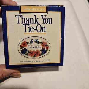 Longaberger Thank You Tie-On (A-18)